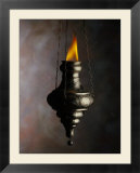 Flame in Jewish Oil Lamp