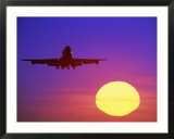 Airplane at Sunset