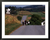 Amish Children  Lancaster County  PA