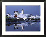 Nubble at Christmas time in New England