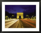 Traffic  Arc de Triomph  Paris  France