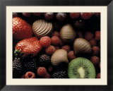 Strawberries  Raspberries and Kiwis