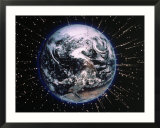 Earth bombarded by stars