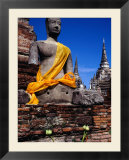Seated Buddha of Wat Phra Si Sanphet in Ayuthaya Historical Park  Ayuthaya  Thailand