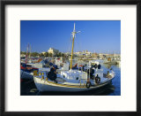 Fishing Boats in Harbour  Aegina Town  Aegina  Greece