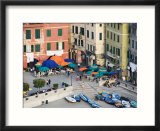 Elevated View of Outdoor Cafe and Surrounding Buildings  Vernazza  Italy