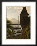 Harbour with Volcanic Island of Pico Beyond  Horta  Faial Island  Azores  Portugal