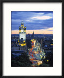 Princes St  Calton Hill  Edinburgh  Scotland
