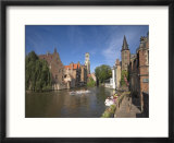 Belfort and River Dijver  Bruges  Flanders  Belgium