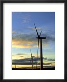 Wind Turbines at Sunset  Caithness  Scotland