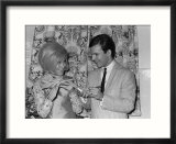 Dusty Springfield with Bobby Vee Exchange Autographs at the Their One Night Stand Show  March 1964