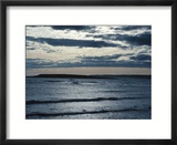 Peaceful and Quiet Cloudy Day at Beach
