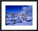 Fountain Paint Pots in Wintertime  Yellowstone National Park  Wyoming  USA