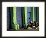 Motorcycle in an Urban Setting
