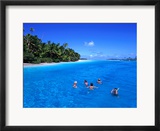 Snorkelling At One Foot Island  Aitutaki Lagoon  Cook Islands