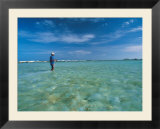Man In Water Bone Fishing