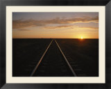 Train tracks through Australia
