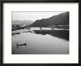 Fishermen and Historic Bridge  Iwakuni  Japan