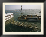 The Hunley submarine is raised after sinking during the Civil War