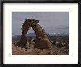 A natural arch  still being formed by erosion from wind and rain