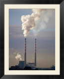 Smokestacks Of Dublin Power Station  Dublin  Ireland