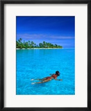 Snorkelling in Aitutaki Lagoon  Aitutaki  Southern Group  Cook Islands