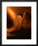 Clepsydra Geyser at Sunset  Yellowstone National Park  USA