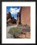 Landscape Arch Trail Warning Sign  Arches National Park  Utah  USA