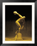 Nude Man Painted Gold Posing As a Statue