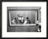 Spike Milligan  Harry Seacombe and Peter Sellers Rehersing for the Goons Radio Show  March 1963