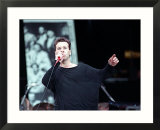 Jim Kerr of Simple Minds at Wembley Stadium in Honour of Nelson Mandela's 70th Birthday  June 1988