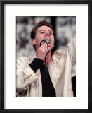 Jim Kerr of Simple Minds at Wembley Stadium in Honour of Nelson Mandela's 70th Birthday  June 1988