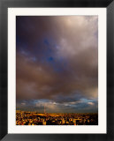 Sunset Over City with Tv Tower in Distance  Yerevan  Armenia