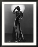 Gown in Mauve Jersey by Balenciaga of Paris Which Makes Dramatic Use of Classical Style Drapery