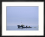 Lobster Fishermen in Their Boat at Little River Harbor  Little River  Nova Scotia