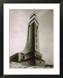 Drawing by the Architect Quirino De Giorgio of a Project for a Stone Lighthouse