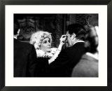 Elizabeth Taylor at the Television Recording of St David's Day  Fixing Richard Burton's Make up