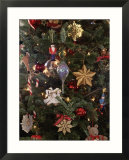 Christmas ornaments on tree