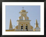 Detail St Francis Assissi Church  Forio  Ischia  Bay of Naples  Campania  Italy