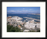 View Over Airport and Europort  Gibraltar  Mediterranean