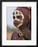 Portrait of a Hamer (Hamar) Child at Evangadi Dancing (Night Dance)  Dombo Village  Turmi  Ethiopia