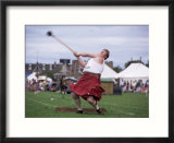 Throwing the Light Hammer  Aboyne Highland Games  Aboyne  Scotland  United Kingdom