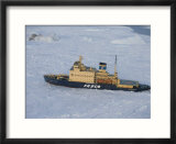 Russian Icebreaker  Seen from Helicopter Flight  Antarctica