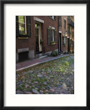 Acorn Street  Beacon Hill  Boston  Massachusetts  USA