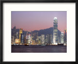 Skyline of Central  Hong Kong Island  at Dusk  Hong Kong  China  Asia