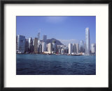Hong Kong Island Skyline from Victoria Harbour  Hong Kong  China  Asia