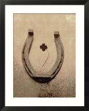Lucky Horse Shoe on Dusty Rose Metallic IV