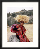 Portrait of a Young Peruvian Man in Traditional Dress  Cuzco  Peru