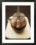 Chocolate Spread in Jar with Knife