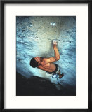 Man Rock Climbing in the Big Horn Mountains of Wyoming